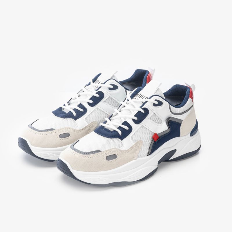 Vanguard - Blanc et Bleu Marine avec Accents Rouges